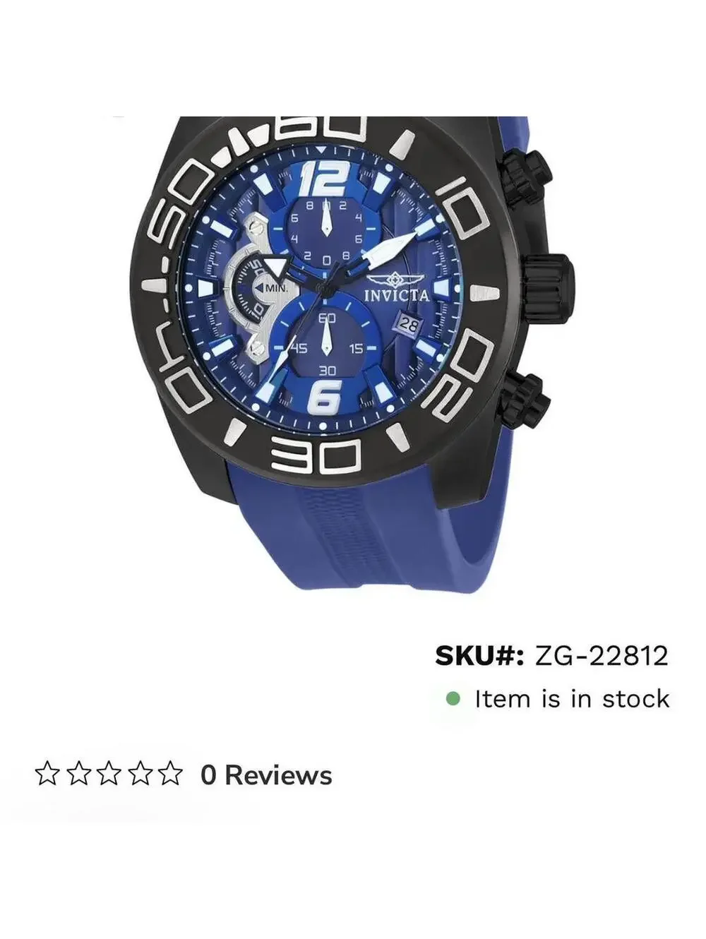 Invicta Pro Diver Men's Watch - 50mm, Blue (ZG-22812)